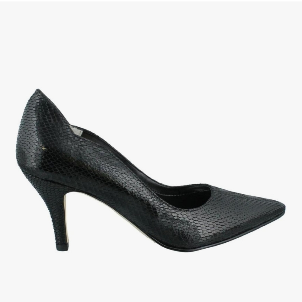 Ros Hommerson Women's Roxy Snakeskin Leather Soles Heels Sz 11.5 WW